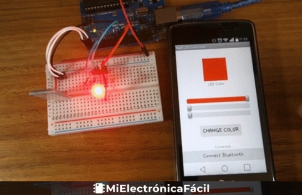 Controla LED RGB desde App Android con Arduino y Bluetooth